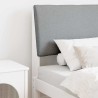 Tête de lit capitonnée Gris clair 80 cm Pin massif 626588626588