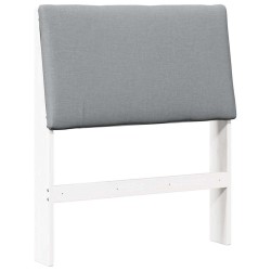 Tête de lit capitonnée Gris clair 80 cm Pin massif 626588626588