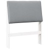 Tête de lit capitonnée Gris clair 80 cm Pin massif 626588626588