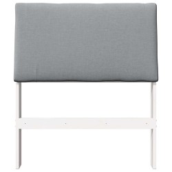 Tête de lit capitonnée Gris clair 80 cm Pin massif 626588626588