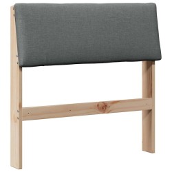 Tête de lit capitonnée Gris foncé 75 cm Pin massif 626589626589