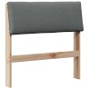 Tête de lit capitonnée Gris foncé 75 cm Pin massif 626589626589