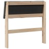 Tête de lit capitonnée Gris foncé 75 cm Pin massif 626589626589