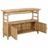 Table console avec étagère Naturel 110 x 35 x 75 cm Bambou 626590626590