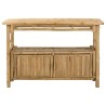 Table console avec étagère Naturel 110 x 35 x 75 cm Bambou 626590626590