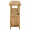 Table console avec étagère Naturel 110 x 35 x 75 cm Bambou 626590626590