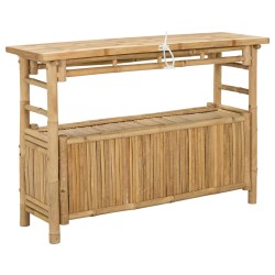 Table console avec étagère Naturel 110 x 35 x 75 cm Bambou 626590626590