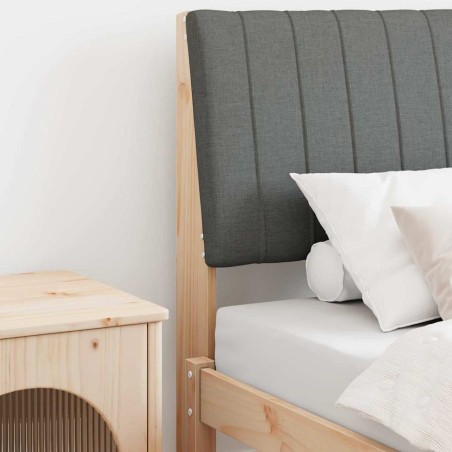 Tête de lit capitonnée Gris foncé 75 cm Pin massif 626591626591