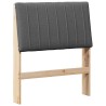 Tête de lit capitonnée Gris foncé 75 cm Pin massif 626591626591