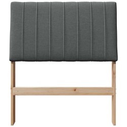 Tête de lit capitonnée Gris foncé 75 cm Pin massif 626591626591