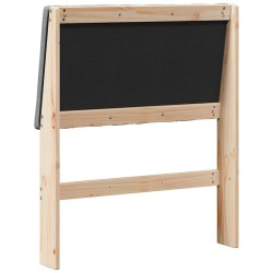 Tête de lit capitonnée Gris foncé 75 cm Pin massif 626591626591