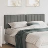 Tête de lit capitonnée Blanc et gris clair 150 cm Pin massif 626593626593