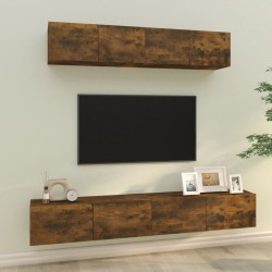 Ensemble de meubles TV 4 pcs Chêne fumé Bois d'ingénierie 626595626595
