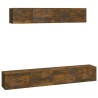Ensemble de meubles TV 4 pcs Chêne fumé Bois d'ingénierie 626595626595