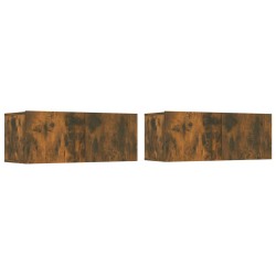 Ensemble de meubles TV 4 pcs Chêne fumé Bois d'ingénierie 626595626595