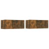 Ensemble de meubles TV 4 pcs Chêne fumé Bois d'ingénierie 626595626595