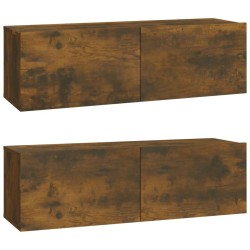 Ensemble de meubles TV 4 pcs Chêne fumé Bois d'ingénierie 626595626595
