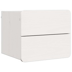Table de chevet 2 pcs Blanc 39 x 34 x 33 cm Bois de pin massif 626597626597