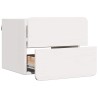 Table de chevet 2 pcs Blanc 39 x 34 x 33 cm Bois de pin massif 626597626597