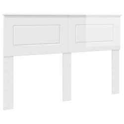 Tête de lit Blanc Brillant Bois d'ingénierie 626599626599