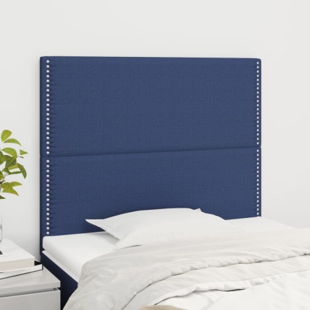 Tête de lit Bleu 100x5x118/128 cm Tissu 626600626600