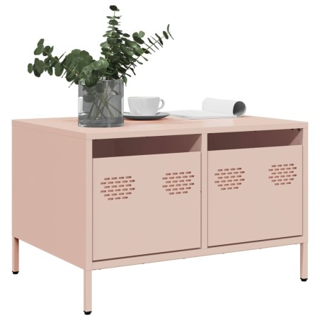 Meuble TV rose 68x50x43,5 cm acier laminé à froid 626602626602