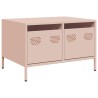 Meuble TV rose 68x50x43,5 cm acier laminé à froid 626602626602