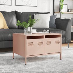 Meuble TV rose 68x50x43,5 cm acier laminé à froid 626602626602