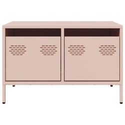 Meuble TV rose 68x50x43,5 cm acier laminé à froid 626602626602