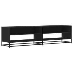 Meuble TV noir 180,5x40x46 cm bois d'ingénierie 626603626603