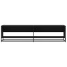 Meuble TV noir 180,5x40x46 cm bois d'ingénierie 626603626603