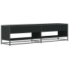 Meuble TV noir 180,5x40x46 cm bois d'ingénierie 626603626603