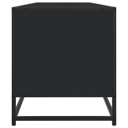 Meuble TV noir 180,5x40x46 cm bois d'ingénierie 626603626603