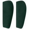 Tête de lit avec oreilles Vert foncé 83x23x78/88 cm Velours 626606626606