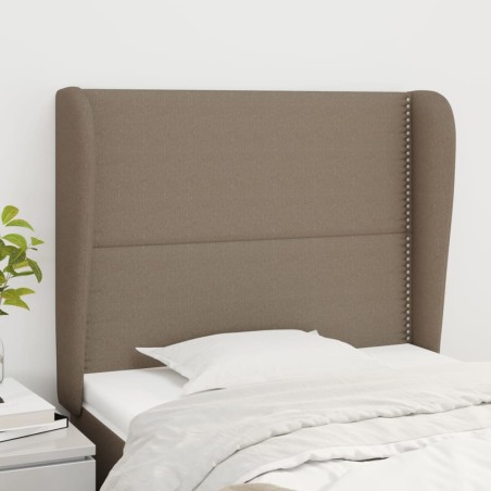 Tête de lit avec oreilles Taupe 103x23x118/128 cm Tissu 626607626607