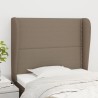 Tête de lit avec oreilles Taupe 103x23x118/128 cm Tissu 626607626607