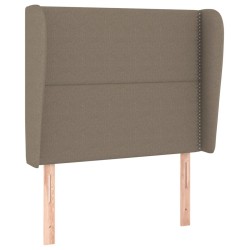 Tête de lit avec oreilles Taupe 103x23x118/128 cm Tissu 626607626607