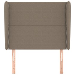 Tête de lit avec oreilles Taupe 103x23x118/128 cm Tissu 626607626607