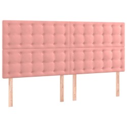 Tête de lit à LED Rose 180x5x118/128 cm Velours 626608626608