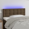 Tête de lit à LED Marron Foncé 90x5x78/88 cm Tissu 626611626611
