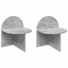 Table de chevet 2 pcs Gris béton 40 x 35,5 x 45,5 cm 626612626612