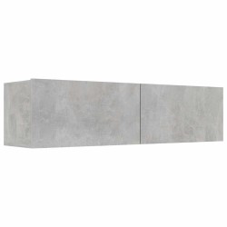 Meuble TV Gris béton 120x30x30 cm Bois d’ingénierie 626613626613