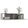 Meuble TV Gris béton 120x30x30 cm Bois d’ingénierie 626613626613