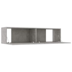 Meuble TV Gris béton 120x30x30 cm Bois d’ingénierie 626613626613