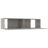 Meuble TV Gris béton 120x30x30 cm Bois d’ingénierie 626613626613