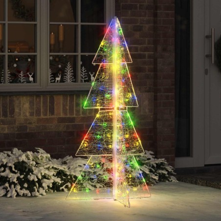 Sapin de Noël avec 160 LED Multicolore 150 cm Acrylique 626614626614