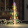 Sapin de Noël avec 160 LED Multicolore 150 cm Acrylique 626614626614