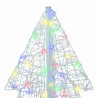 Sapin de Noël avec 160 LED Multicolore 150 cm Acrylique 626614626614