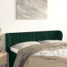 Tête de lit avec oreilles Vert foncé 147x23x78/88 cm Velours  626615626615