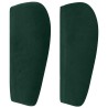 Tête de lit avec oreilles Vert foncé 147x23x78/88 cm Velours  626615626615